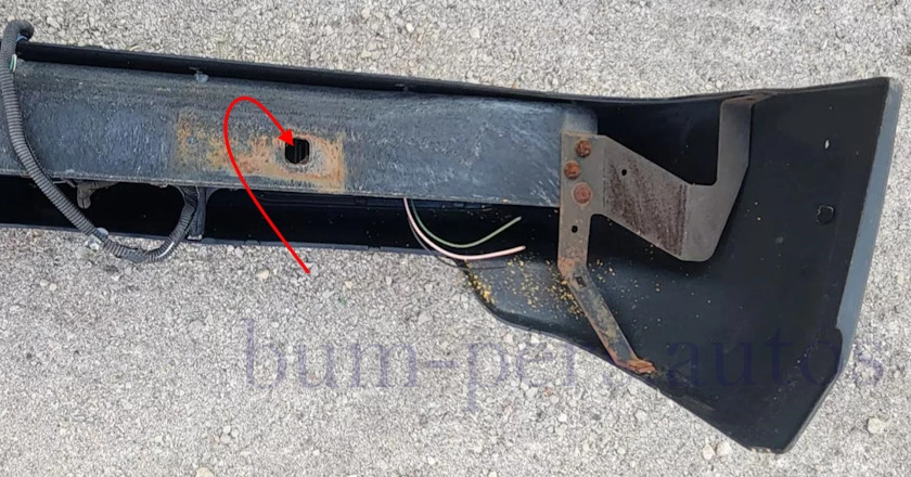 Rear bumper mounting points for Land Rover Discovery 2 (1998-2004)