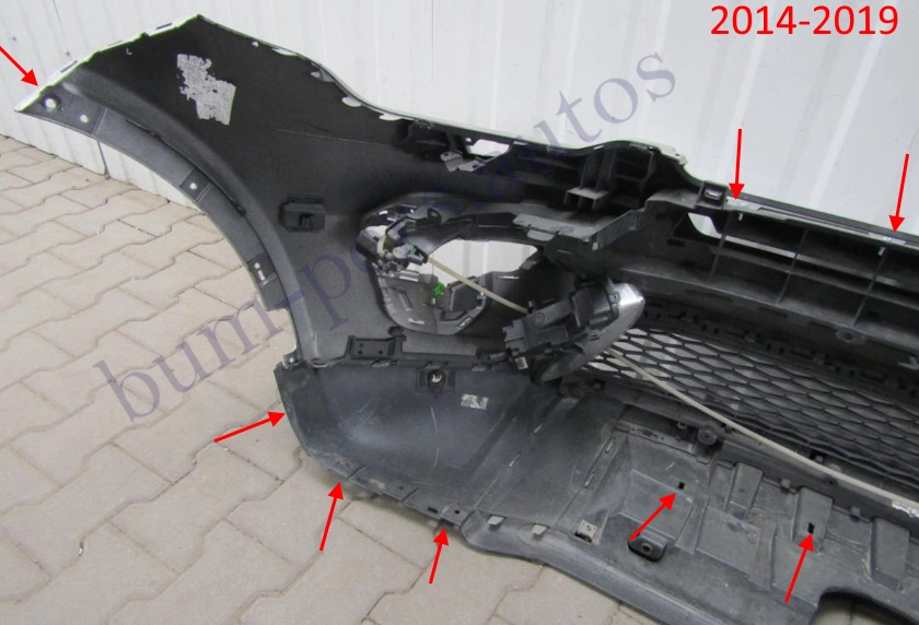 Front bumper mounting points for Land Rover Discovery Sport I (2014-2019)