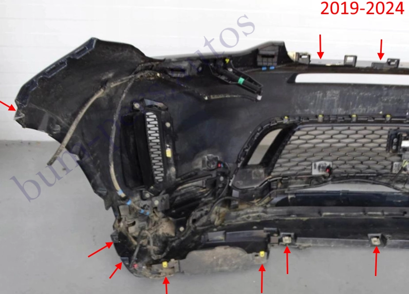 Front bumper mounting points for Land Rover Discovery Sport I (2019-2024)