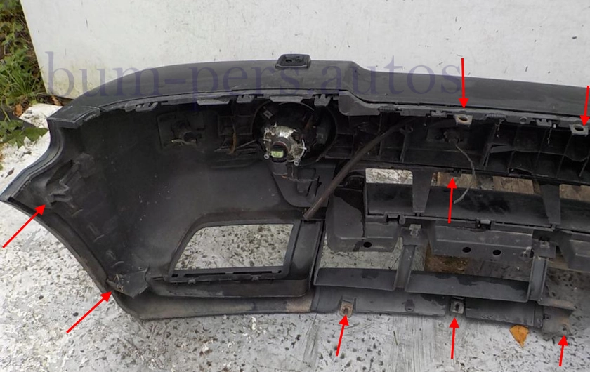 Front bumper mounting points for Range Rover 3 (L322) (2001-2012)