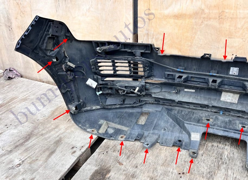 Front bumper mounting points for Range Rover 4 (L405) (2012-2022)