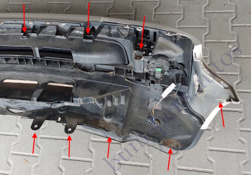 Front bumper mounting points for Range Rover Sport I (L320) (2005-2013)