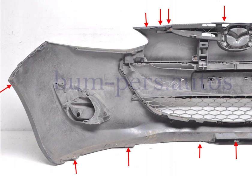 Front bumper mounting points for Mazda 2 / Demio (2007-2014)