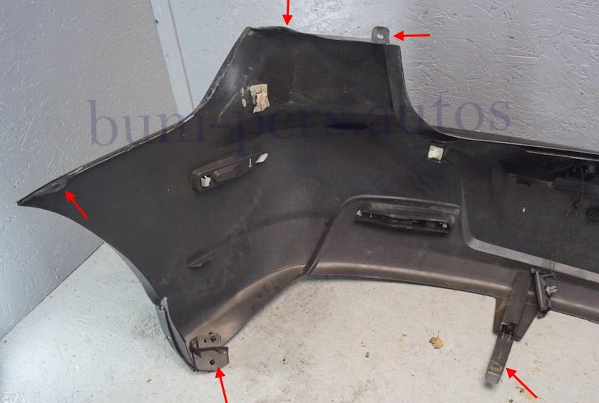 Rear bumper mounting points for Mazda 3 MK1 (2003-2009)