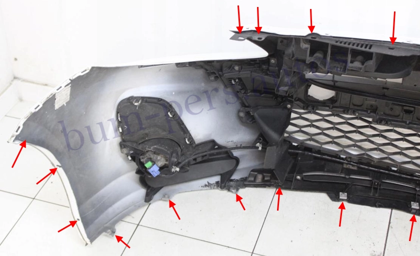 Front bumper mounting points for Mazda 3 MK2 (2009-2013)