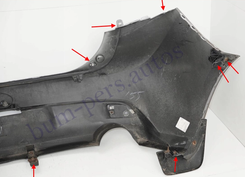 Rear bumper mounting points for Mazda 3 MK2 (2009-2013)