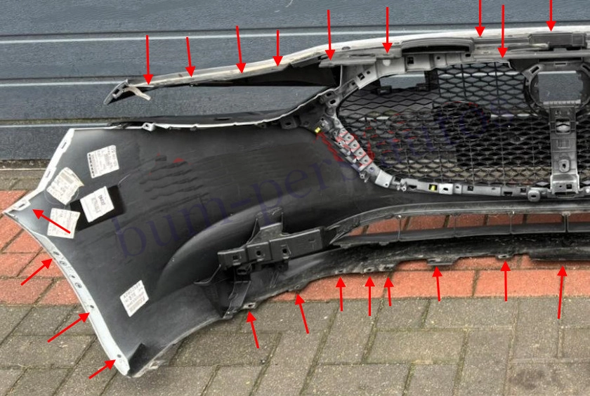 Front bumper mounting points for Mazda 3 MK4 (2019-2025)