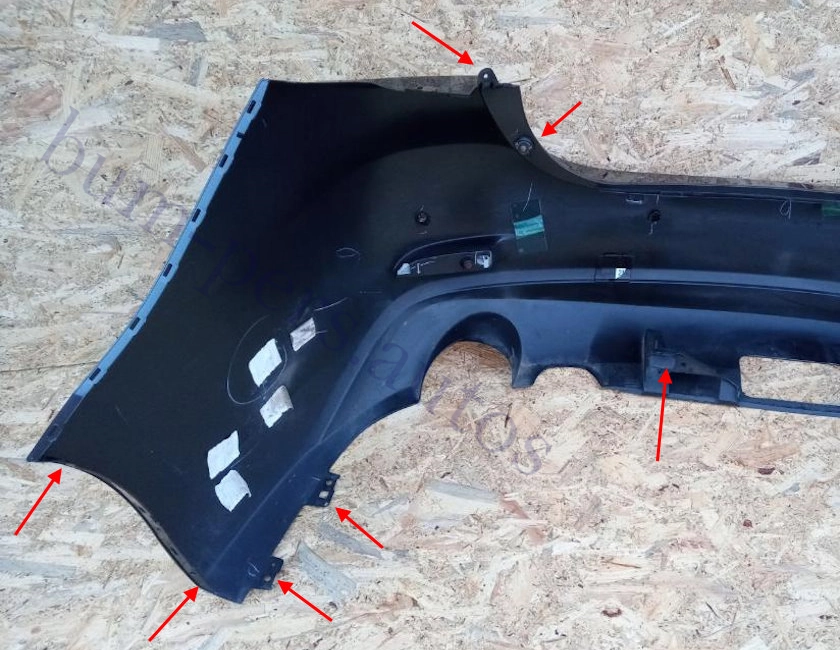 Rear bumper mounting points for Mazda 6 MK3 GJ1 / GL (2012-2025)